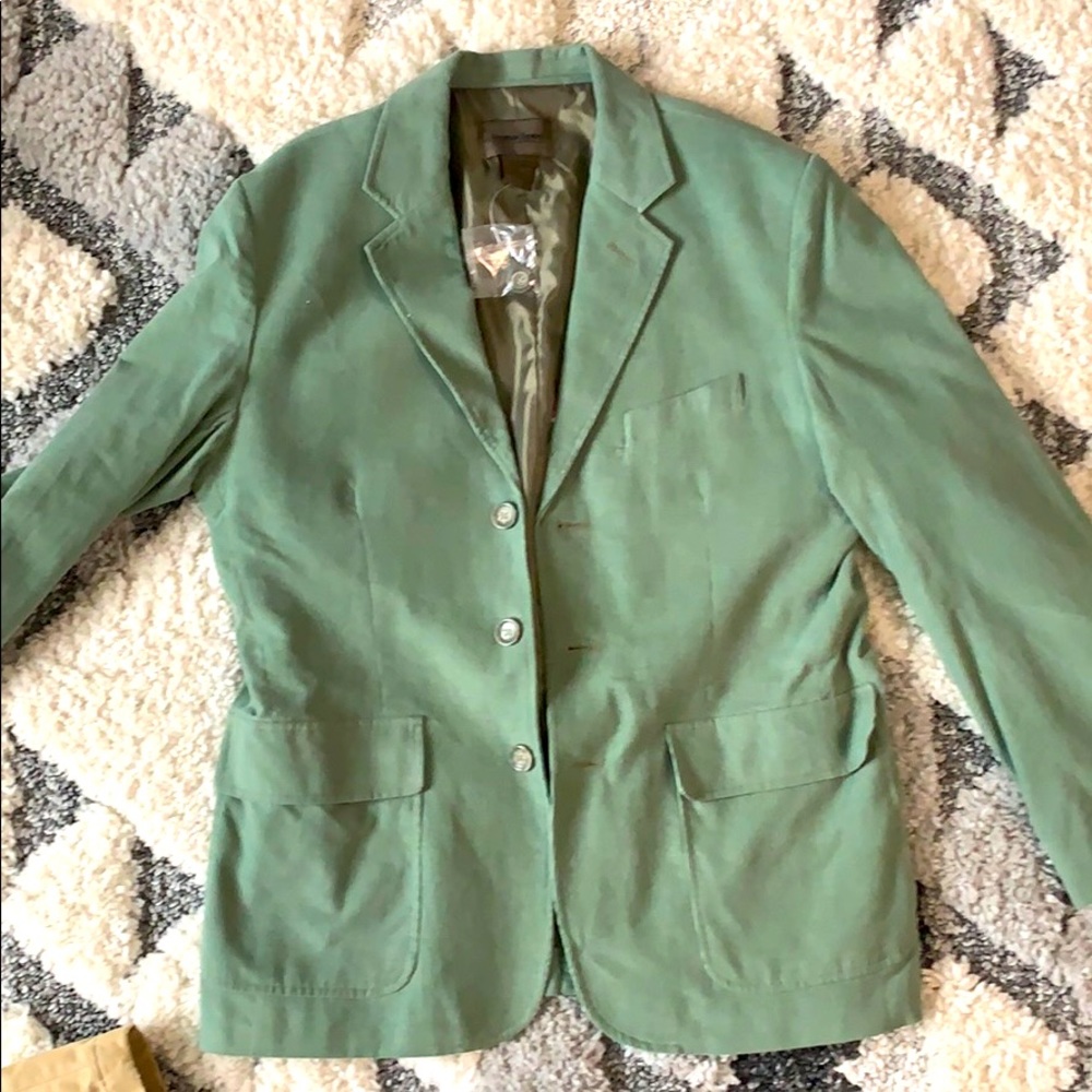 Pale green corduroy sport coal